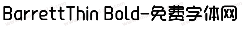 BarrettThin Bold字体转换